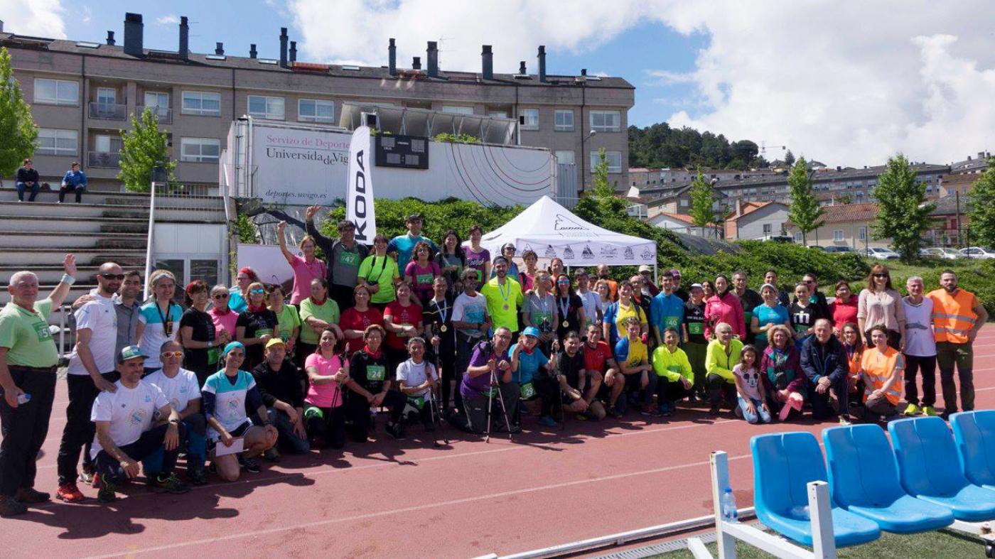 O I Open de Marcha Nórdica Campus da Auga-Cidade de Ourense reuniu a 60 participantes