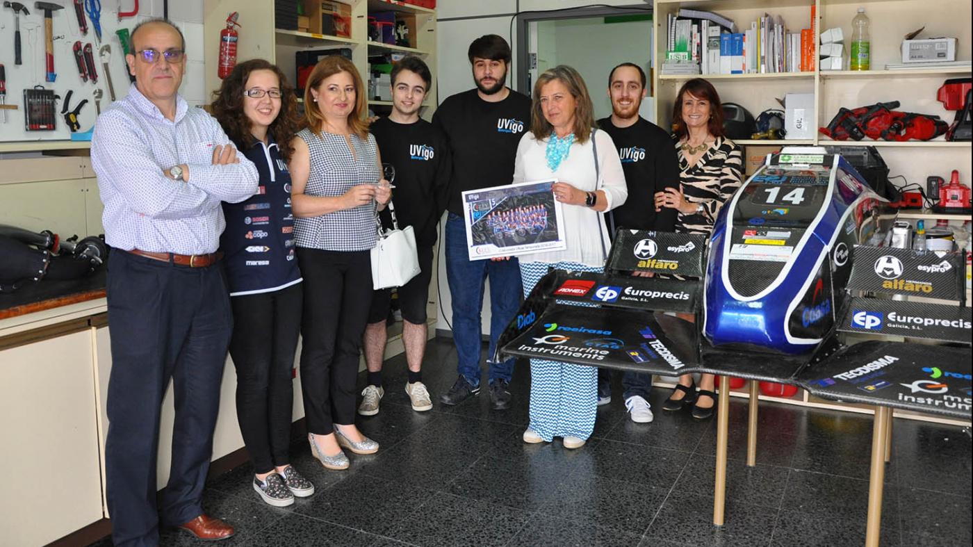 Teresa Pedrosa deséxalle “sorte e éxitos” ao equipo de Uvigo Motorsport