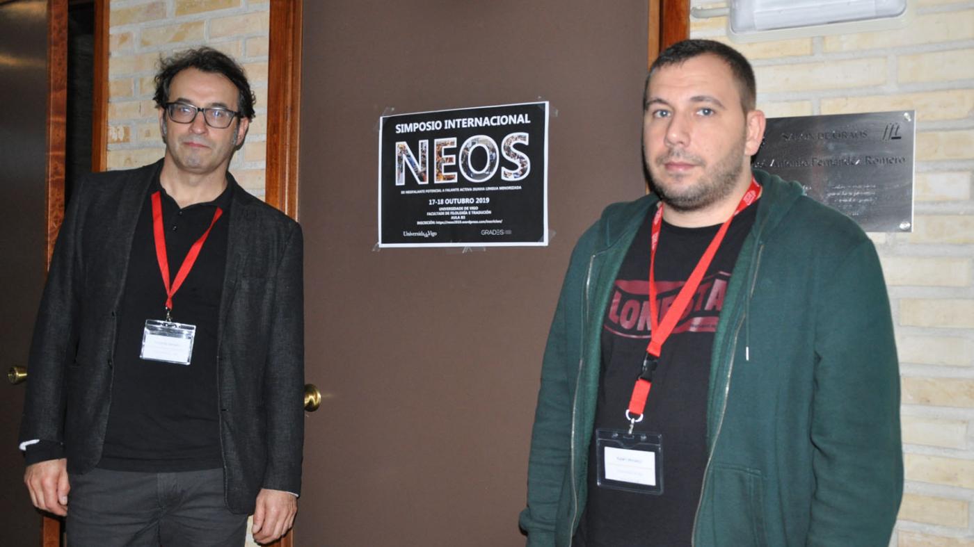Fernando Ramallo e Rubén Moralejo, organizadores do simposio 