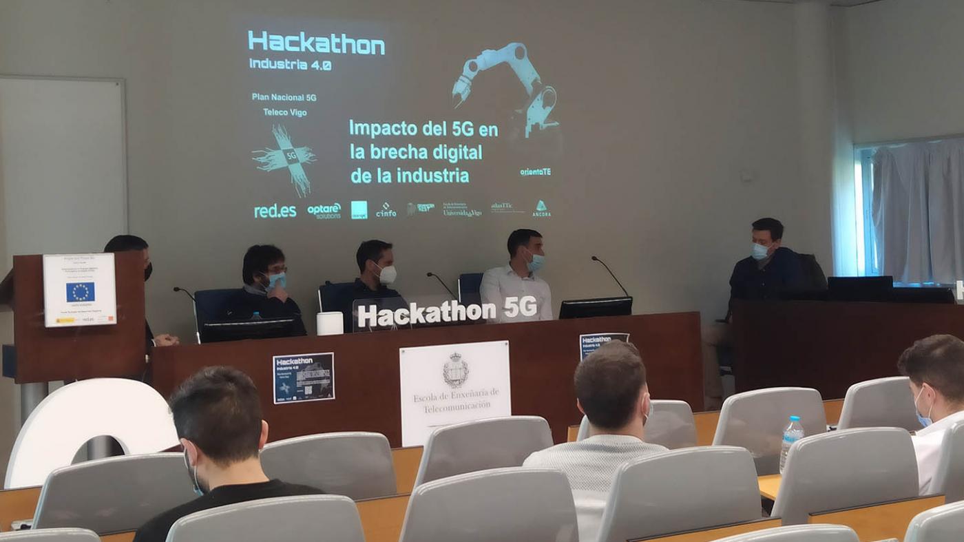 Unha app que facilita o control remoto dos drones faise co premio do segundo Hackathon Teleco 5G