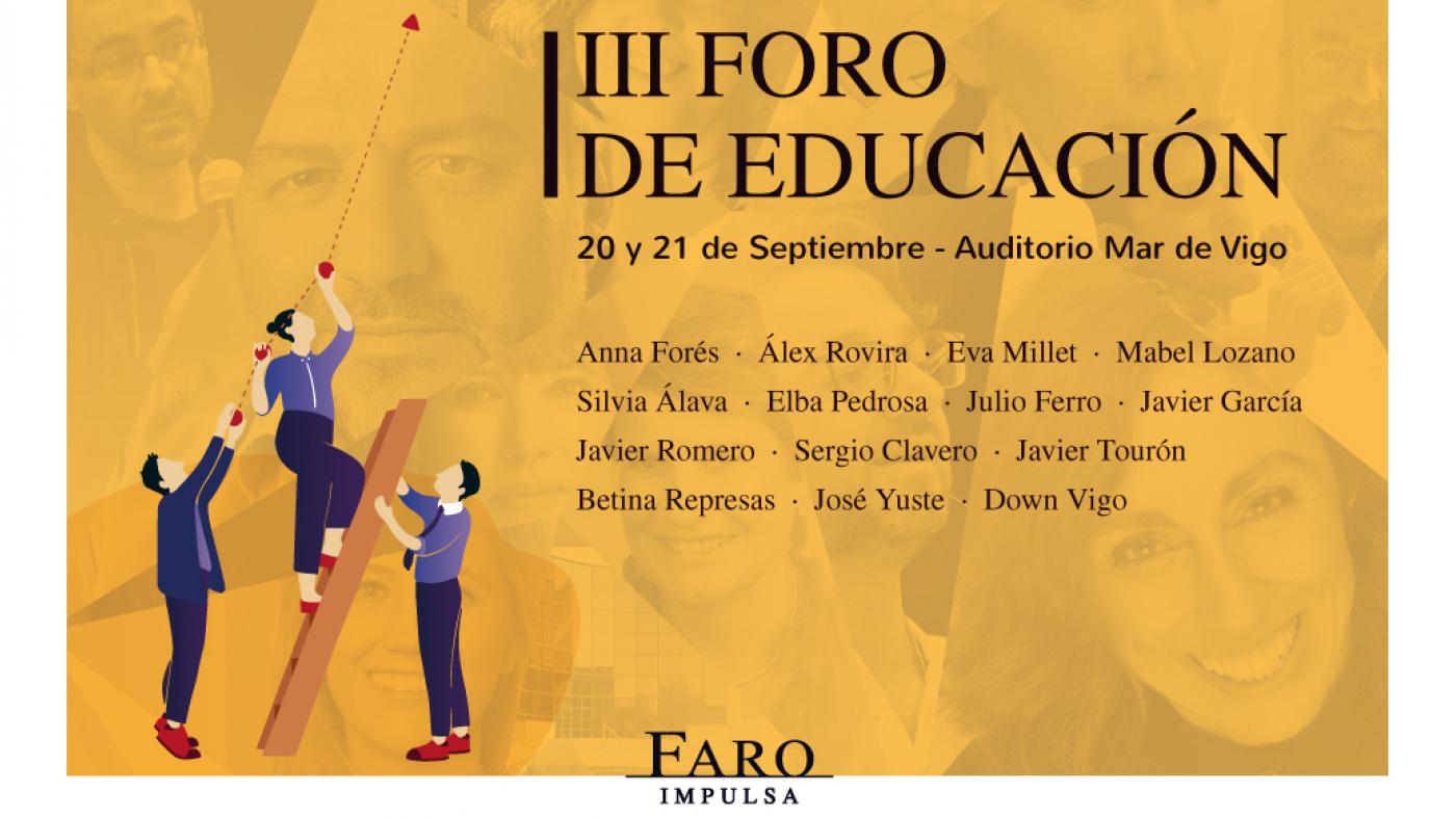 Banner do III Foro de Educación Faro Impulsa