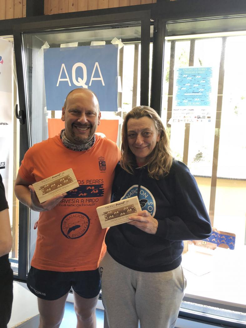 Susana Reboreda e Baltasar García gañaron o Trofeo Campus da Auga de natación