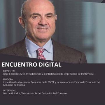 Encontro dixital con Luis De Guindos na FCCEE