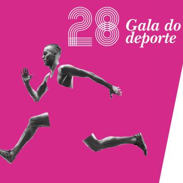 Imaxe dunha nadadora e dun corredor para difundir a 28 Gala do Deporte Universitario